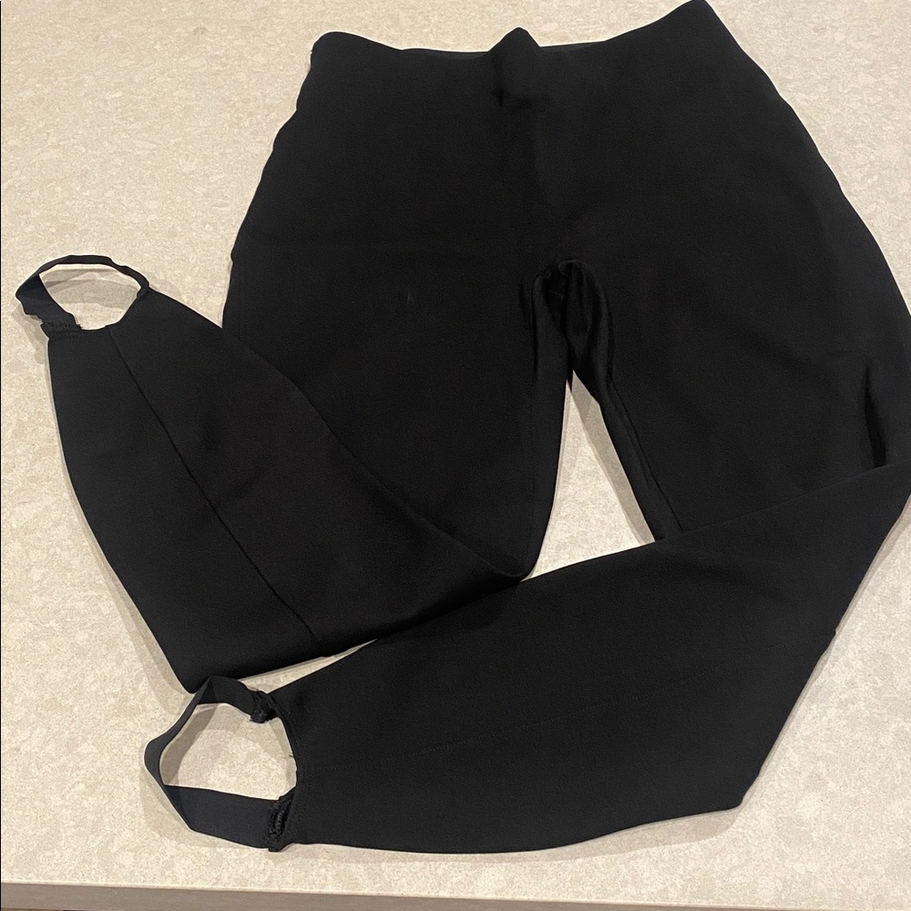 SPANX Black Stirrup Pants